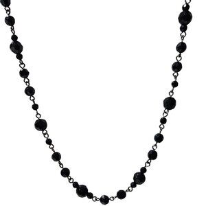 Classic Black Beaded Necklace Elegant Minimalist Fashion Jewelry Women